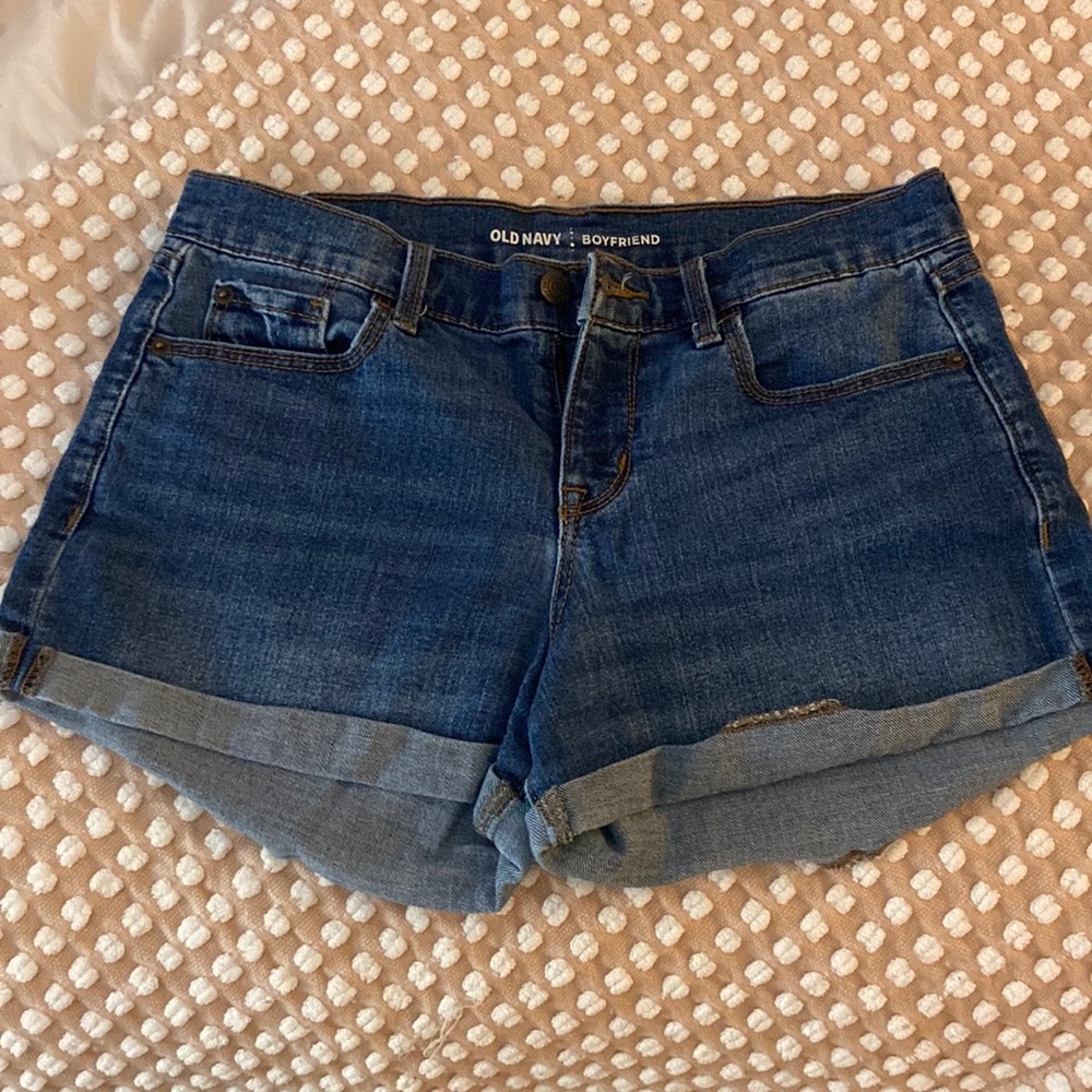 Old Navy boyfriend jean shorts